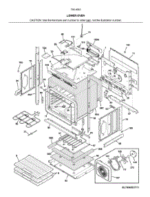 Lower Oven parts for Kenmore Electric Wall Oven 790.49532317 (79049532317, 790 49532317) from AppliancePartsPros.com