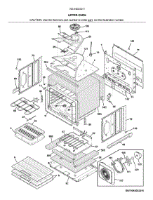 Upper Oven parts for Kenmore Wall Oven 790.49533317 (79049533317, 790 49533317) from AppliancePartsPros.com