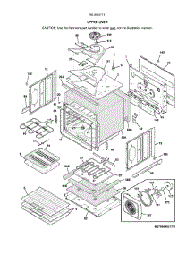 Upper Oven parts for Kenmore Wall Oven 790.49537711 (79049537711, 790 49537711) from AppliancePartsPros.com