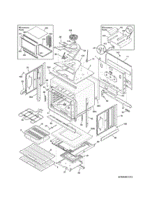 Lower Oven parts for Kenmore Wall Oven 790.49612313 (79049612313, 790 49612313) from AppliancePartsPros.com