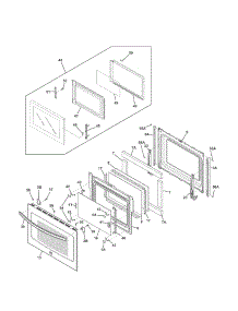 Doors parts for Kenmore Wall Oven 790.49613311 (79049613311, 790 49613311) from AppliancePartsPros.com