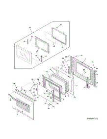 Doors parts for Kenmore Wall Oven 790.49619313 (79049619313, 790 49619313) from AppliancePartsPros.com