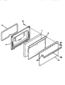 Door parts for Kenmore Range 790.60071790 (79060071790, 790 60071790) from AppliancePartsPros.com