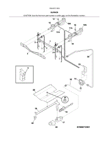 Burner parts for Kenmore Range 790.60721905 (79060721905, 790 60721905) from AppliancePartsPros.com
