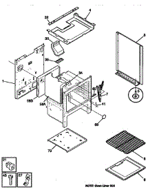 Body parts for Kenmore Range 790.61081890 (79061081890, 790 61081890) from AppliancePartsPros.com