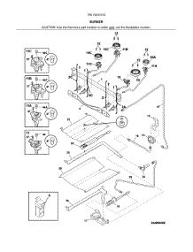 Burner parts for Kenmore Range 790.74033314 (79074033314, 790 74033314) from AppliancePartsPros.com