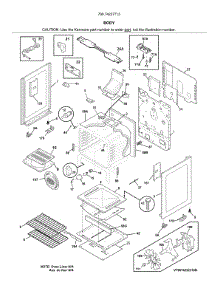 Body parts for Kenmore Gas Range 790.74237713 (79074237713, 790 74237713) from AppliancePartsPros.com