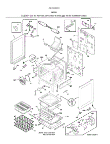 Body parts for Kenmore Range 790.74339315 (79074339315, 790 74339315) from AppliancePartsPros.com