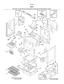 Body parts for Kenmore Range 790.74457810 (79074457810, 790 74457810) from AppliancePartsPros.com
