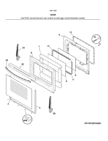 Door parts for Kenmore Range 790.74529910 (79074529910, 790 74529910) from AppliancePartsPros.com