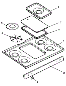 Cooktop Section parts for Kenmore Range 790.7482890 (7907482890, 790 7482890) from AppliancePartsPros.com