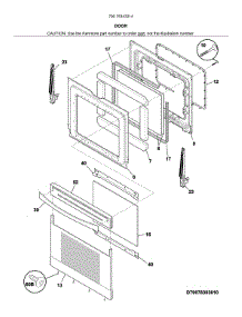 Door parts for Kenmore Elite Range 79075343314 from AppliancePartsPros.com