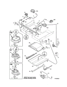 Burner parts for Kenmore Range 790.75903991 (79075903991, 790 75903991) from AppliancePartsPros.com