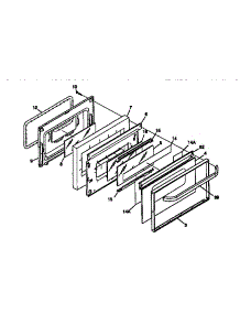 Door parts for Kenmore Range 790.77476790 (79077476790, 790 77476790) from AppliancePartsPros.com