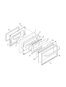 Door parts for Kenmore Range 790.77478792 (79077478792, 790 77478792) from AppliancePartsPros.com