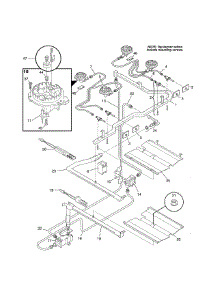 Burner parts for Kenmore Range 790.77478792 (79077478792, 790 77478792) from AppliancePartsPros.com