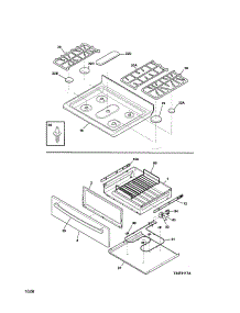 Top / Drawer parts for Kenmore Range 790.77483800 (79077483800, 790 77483800) from AppliancePartsPros.com