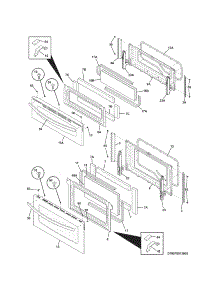 Doors parts for Kenmore Range 790.78013000 (79078013000, 790 78013000) from AppliancePartsPros.com