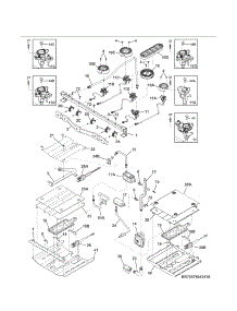 Burner parts for Kenmore Range 790.78143410 (79078143410, 790 78143410) from AppliancePartsPros.com