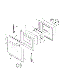Door parts for Kenmore Range 790.78511404 (79078511404, 790 78511404) from AppliancePartsPros.com