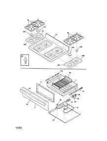 Top / Drawer parts for Kenmore Range 790.78762402 (79078762402, 790 78762402) from AppliancePartsPros.com