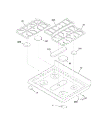 Main Top parts for Kenmore Range 790.78902003 (79078902003, 790 78902003) from AppliancePartsPros.com