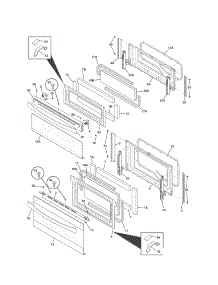 Doors parts for Kenmore Range 790.78903003 (79078903003, 790 78903003) from AppliancePartsPros.com