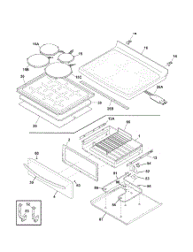 Top / Drawer parts for Kenmore Range 790.92183010 (79092183010, 790 92183010) from AppliancePartsPros.com