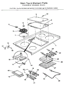 Main Top Section parts for Kenmore Range 790.9468895 (7909468895, 790 9468895) from AppliancePartsPros.com