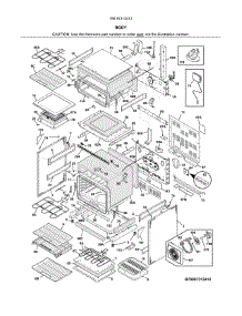 Body parts for Kenmore Range 790.97313413 (79097313413, 790 97313413) from AppliancePartsPros.com