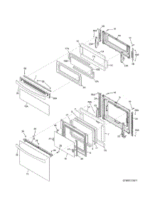 Doors parts for Kenmore Range 790.97319412 (79097319412, 790 97319412) from AppliancePartsPros.com