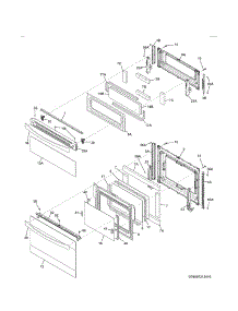 Doors parts for Kenmore Range 790.97323410 (79097323410, 790 97323410) from AppliancePartsPros.com