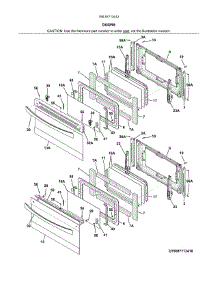 Doors parts for Kenmore Range 790.97713412 (79097713412, 790 97713412) from AppliancePartsPros.com