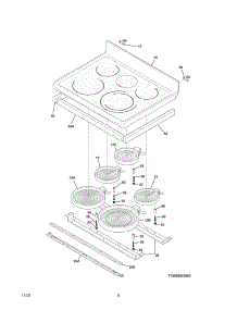 Maintop parts for Kenmore Range 790.98022800 (79098022800, 790 98022800) from AppliancePartsPros.com