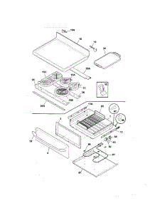 Top / Drawer parts for Kenmore Range 790.99122409 (79099122409, 790 99122409) from AppliancePartsPros.com