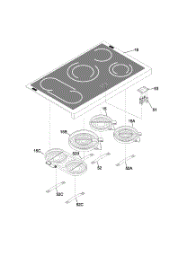 Maintop parts for Kenmore Range 790.99513300 (79099513300, 790 99513300) from AppliancePartsPros.com