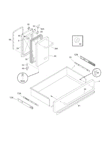 Small Door / Drawer parts for Kenmore Range 790.99613700 (79099613700, 790 99613700) from AppliancePartsPros.com