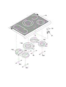 Maintop parts for Kenmore Range 790.99613700 (79099613700, 790 99613700) from AppliancePartsPros.com
