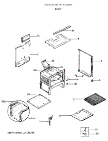 Body parts for Kenmore Range 791.6102890 (7916102890, 791 6102890) from AppliancePartsPros.com