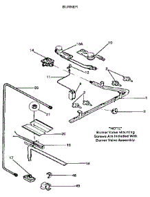 Burner parts for Kenmore Range 791.6112190 (7916112190, 791 6112190) from AppliancePartsPros.com