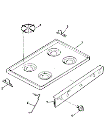 Main Top parts for Kenmore Range 791.734898 (791734898, 791 734898) from AppliancePartsPros.com