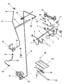Burner parts for Kenmore Range 791.783889 (791783889, 791 783889) from AppliancePartsPros.com
