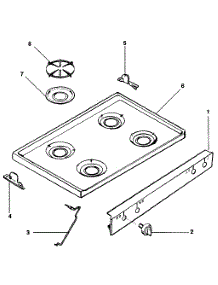 Main Top parts for Kenmore Range 791.783889 (791783889, 791 783889) from AppliancePartsPros.com