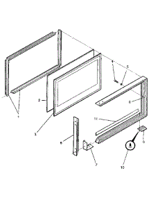 Upper Door parts for Kenmore Range 791.7839092 (7917839092, 791 7839092) from AppliancePartsPros.com