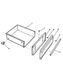 Utility Drawer parts for Kenmore Range 791.7858892 (7917858892, 791 7858892) from AppliancePartsPros.com
