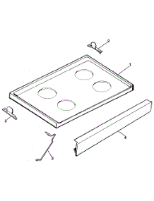 Main Top parts for Kenmore Range 791.9338981 (7919338981, 791 9338981) from AppliancePartsPros.com