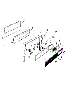 Control Panel parts for Kenmore Range 791.9338983 (7919338983, 791 9338983) from AppliancePartsPros.com