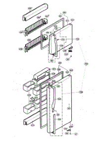 Door Parts parts for Kenmore Refrigerator 795.73262303 (79573262303, 795 73262303) from AppliancePartsPros.com