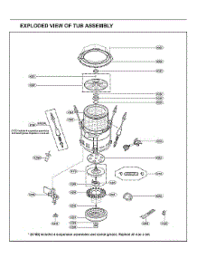Tub Assembly parts for Kenmore Elite Washer 79629472001 from AppliancePartsPros.com