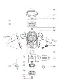 Tub Parts parts for Kenmore Washer 796.31433710 (79631433710, 796 31433710) from AppliancePartsPros.com